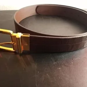NEW Ralph Lauren Reversible Genuine Brown Leather LARGE 46\